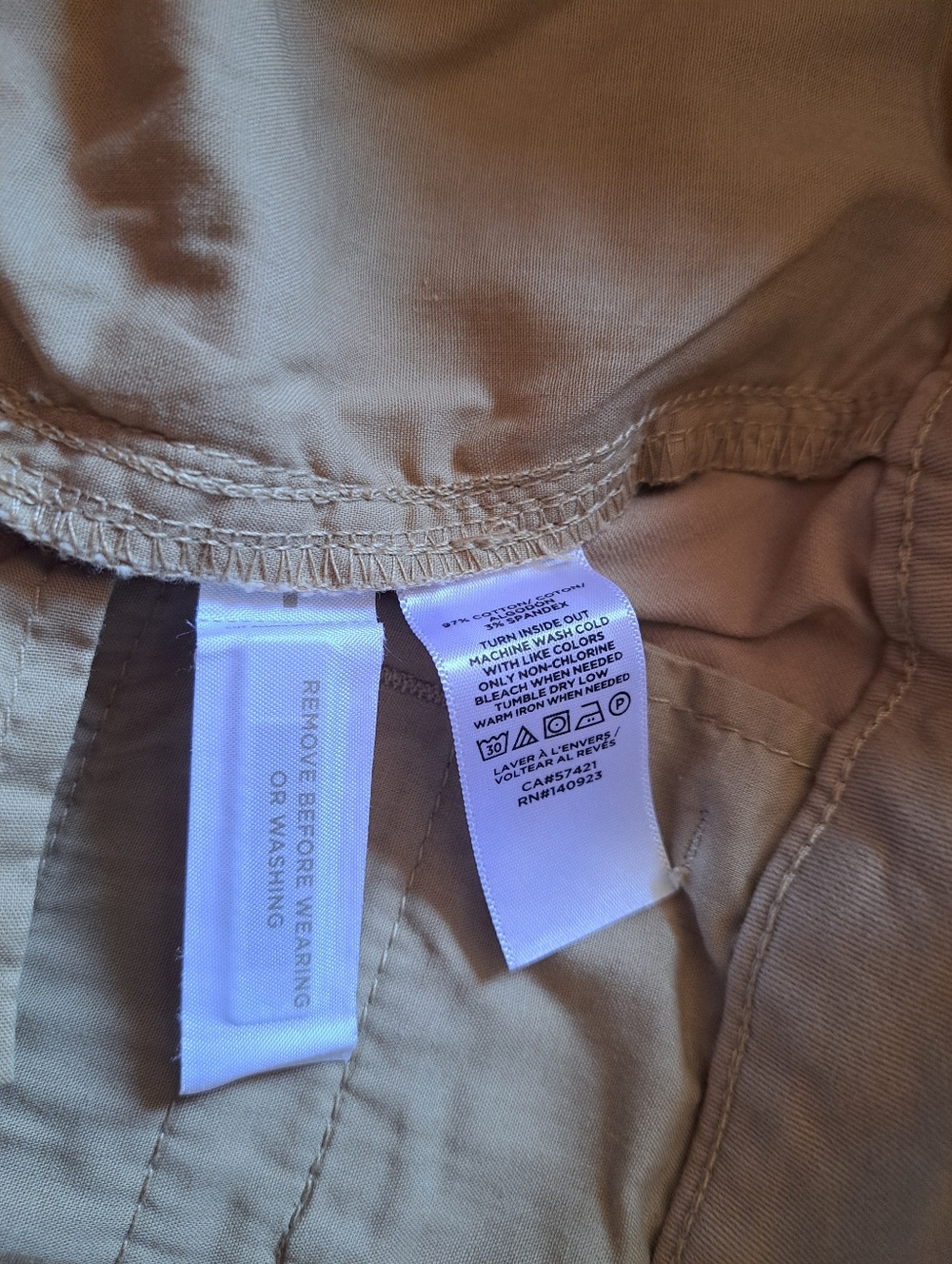 LOFT Light Tan Chino Pants - Picture 7 of 8
